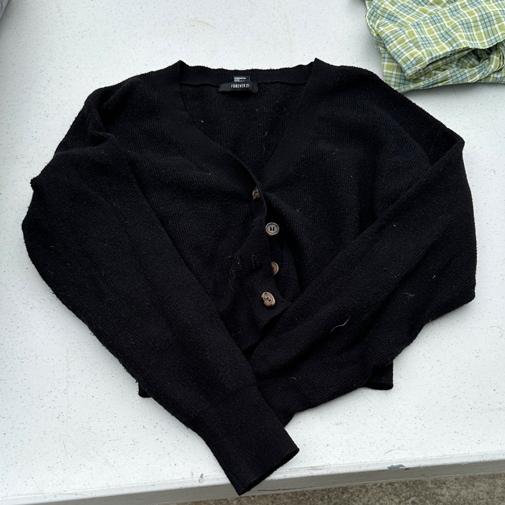 Forever 21 Black Women's Cardigan Sweater